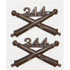 WW I U.S. Army Artillery Officers Collar Insignia