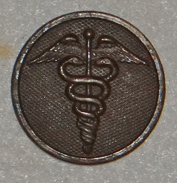 WW I U.S. Army Medical Type I Enlisted Collar Disk