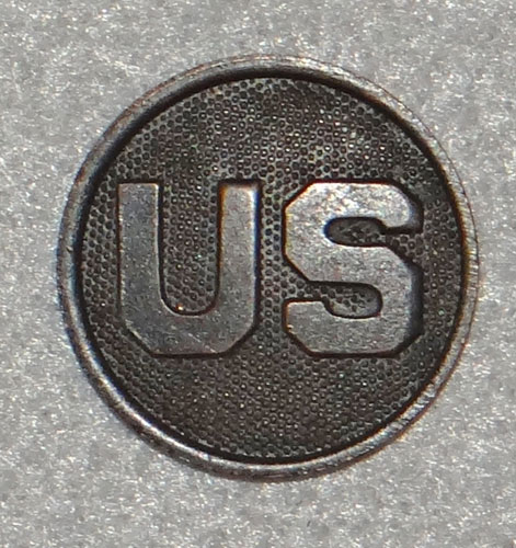 WW I U.S. Army Type I Enlisted "U.S." Collar Disk