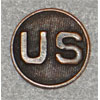 WW I U.S. Army Type I Enlisted "U.S." Collar Disk