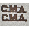 WW I Pattern Office Collar Insignia with "C.M.A"
