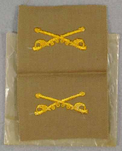 WW II Army Cavalry Officer Cloth Collar Insignia