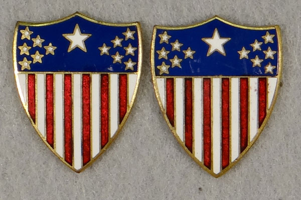 WW II Army Adjutant General Corps Officer Collar Insignia WW II Army Adjutant General Corps Officer Collar Insignia