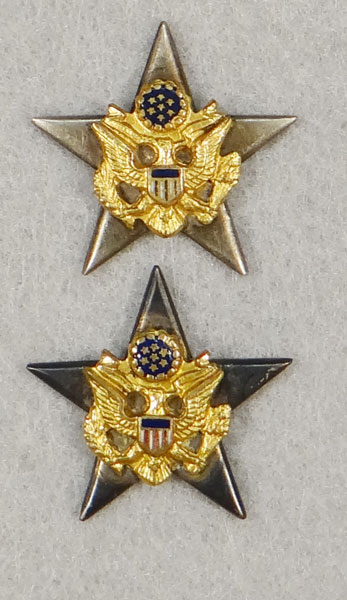 WW II Army General Staff Officer Collar Insignia WW II Army General Staff Officer Collar Insignia