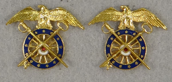 WW II Army Quartermaster Officer Collar Insignia WW II Army Quartermaster Officer Collar Insignia