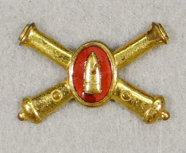 WW II U.S. Army Coast Artillery Officer Collar Insignia WW II U.S. Army Coast Artillery Officer Collar Insignia