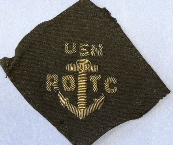 WW II Bullion U.S. Navy ROTC Patch