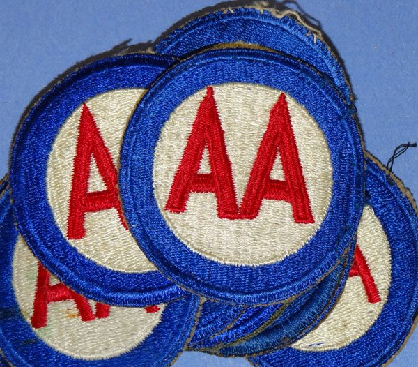 WW II U.S. Army "AA Command" Shoulder Patches