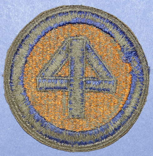 Green Backed WW II 44th Infantry Div. Patch