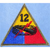 WW II 12th Armored Div. Patch
