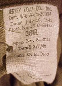 WW II 15th AAF Sgt. Service Coat.