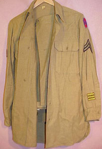 WW II Army 30th Infantry Div. Corporal Uniform Set