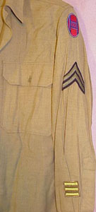 WW II Army 30th Infantry Div. Corporal Uniform Set