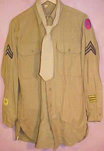 WW II Army 30th Infantry Div. Corporal Uniform Set