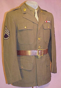 WW II Army Port of Embarkation Units Transportation Corps Staff Sgt. Service Coat