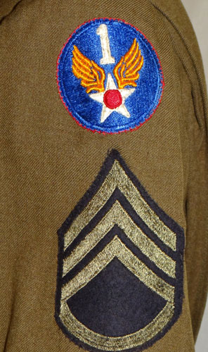 WW II Army Air Force Service Coat with 1st AAF Shoulder Patch