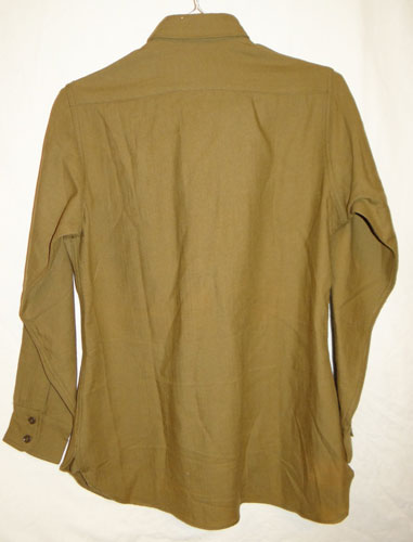WW II Army Officer OD Wool Shirt with 5th Infantry Patch