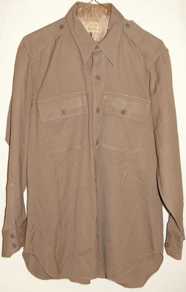 Named WW II U.S. Army Officer Shirt "PINK" Wool Named WW II U.S. Army Officer Shirt "PINK" Wool