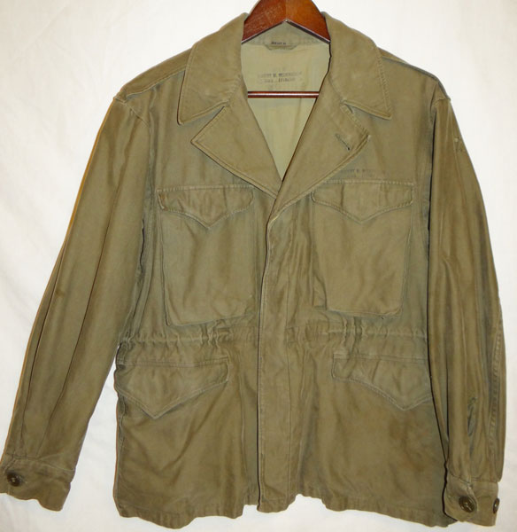NAMED WW II U.S. Army M43 Field Jacket NAMED WW II U.S. Army M43 Field Jacket