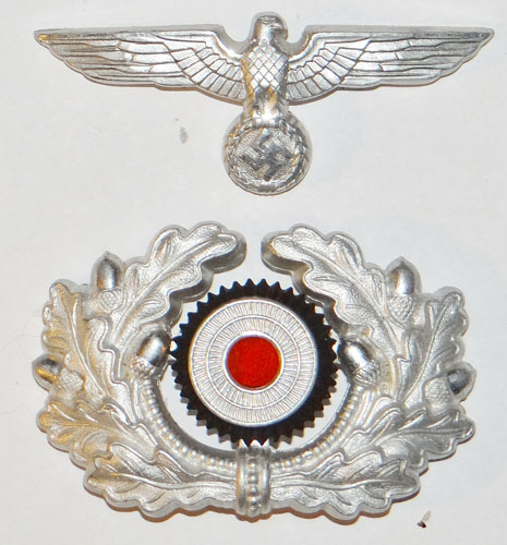 Army Officer & NCO/EM Visor Hat Insignia Set