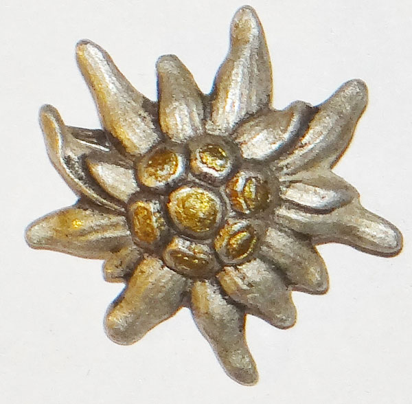 Army Officer Edelweiss Cap Insignia