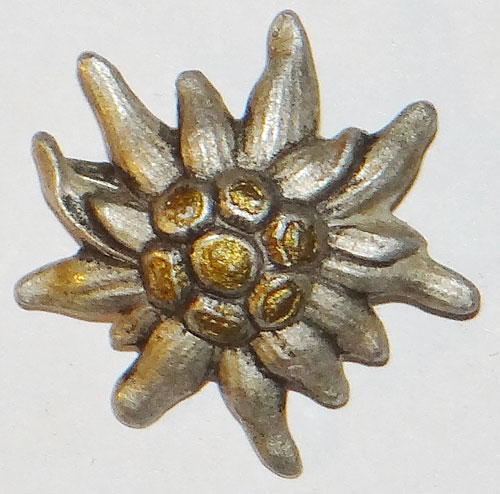 Army Officer Edelweiss Cap Insignia