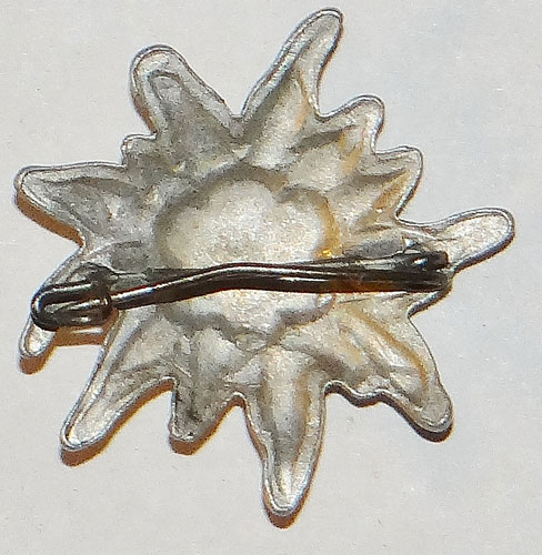 Army Officer Edelweiss Cap Insignia