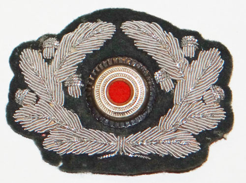 Army Officer Bullion Wire Visor Hat Wreath