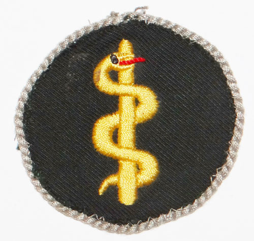 Army Medical Specialist Badge with Silver Border