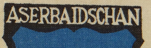 Army "ASERBAIDSCHAN" Foreign Volunteer Arm Shield