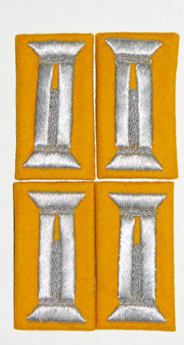 Army "Cavalry" Officers Set of Dress Cuff Tabs for Waffenrock Tunic