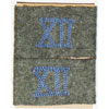 Army "XII" Transport Shoulder Board Slip Tabs