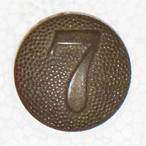 Army 7th Company Shoulder Board Button Army 7th Company Shoulder Board Button