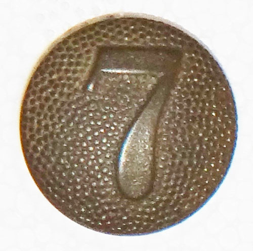 Army 7th Company Shoulder Board Button