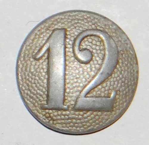 Army 12th Company Shoulder Board Button