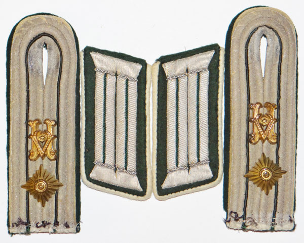 Army Officials Collar Tabs & Shoulder Board Set