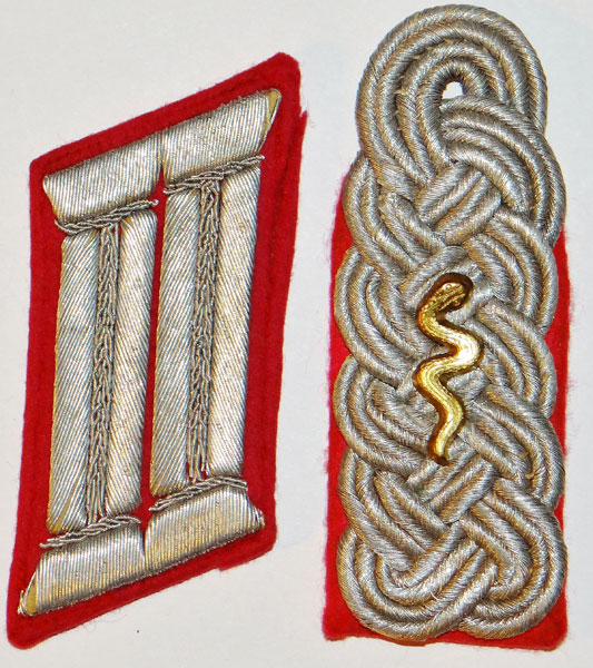 Army Veterinarian Officer Dress Shoulder Board & Collar Tab Set Army Veterinarian Officer Dress Shoulder Board & Collar Tab Set