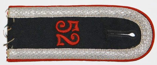 Army 52nd Artillery Regt. Mechanized G.H.Q. Troops Unteroffizier Shoulder Board