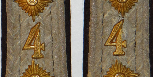 Army Hauptmann 4th Pioniere Battalion 13th Panzer Div. Shoulder Boards