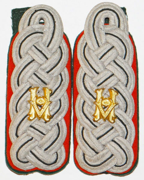 Army  Gebirgajaer 91st Infantry Regt. Feldwebel Shoulder Board