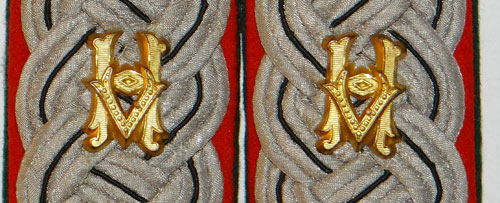 Army Officials Shoulder Boards with Rank of Major