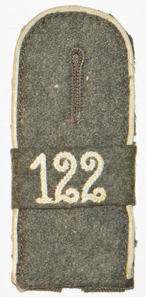 Army M44/45 122nd Infantry 50th Inf. Div. Enlisted Shoulder Board Army M44/45 122nd Infantry 50th Inf. Div. Enlisted Shoulder Board