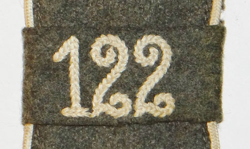 Army M44/45 122nd Infantry 50th Inf. Div. Enlisted Shoulder Board