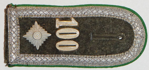 Army 100th Gebirgsjager Regt. Feldwebel Shoulder Board