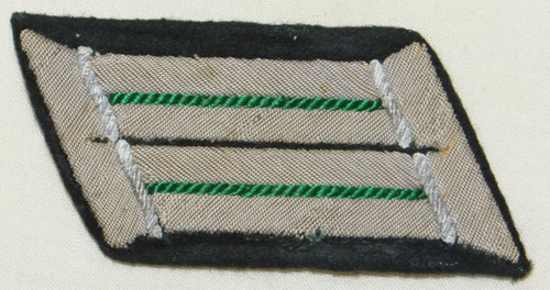 Army 99th Infantry Gebirgsjager Regt. 1st Gebirgsjager Div. Oberleutnant Collar Tab & Shoulder Board