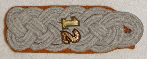 Army Bautruppe Abt. 12 Major Shoulder Board