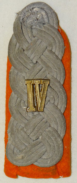 Army Recruiting Major Assigned to Wehrkreis "IV" Shoulder Board Army Recruiting Major Assigned to Wehrkreis "IV" Shoulder Board