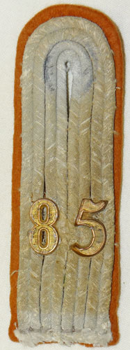 Army Bautruppe Abt. 85 Leutnant Shoulder Board