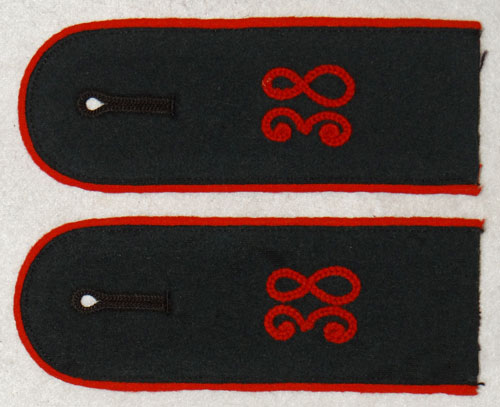 Army Artillery Enlisted 38th Regt. Mechanized G.H.Q. Troops Shoulder Boards