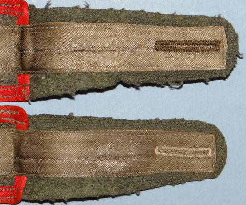 Army M44 Artillery Unteroffizier Shoulder Boards